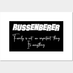 Russenberer Second Name, Russenberer Family Name, Russenberer Middle Name Posters and Art